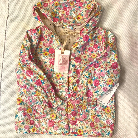 NWT Jessica Simpson floral 24 month raincoat